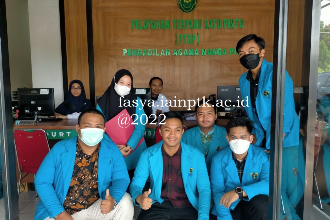 Tingkatkan Kompetensi Calon Lulusan, Fasya tempatkan enam mahasiswanya di Pengadilan Agama Nanga Pinoh pada Praktik Kerja Lapangan (PKL) 2022