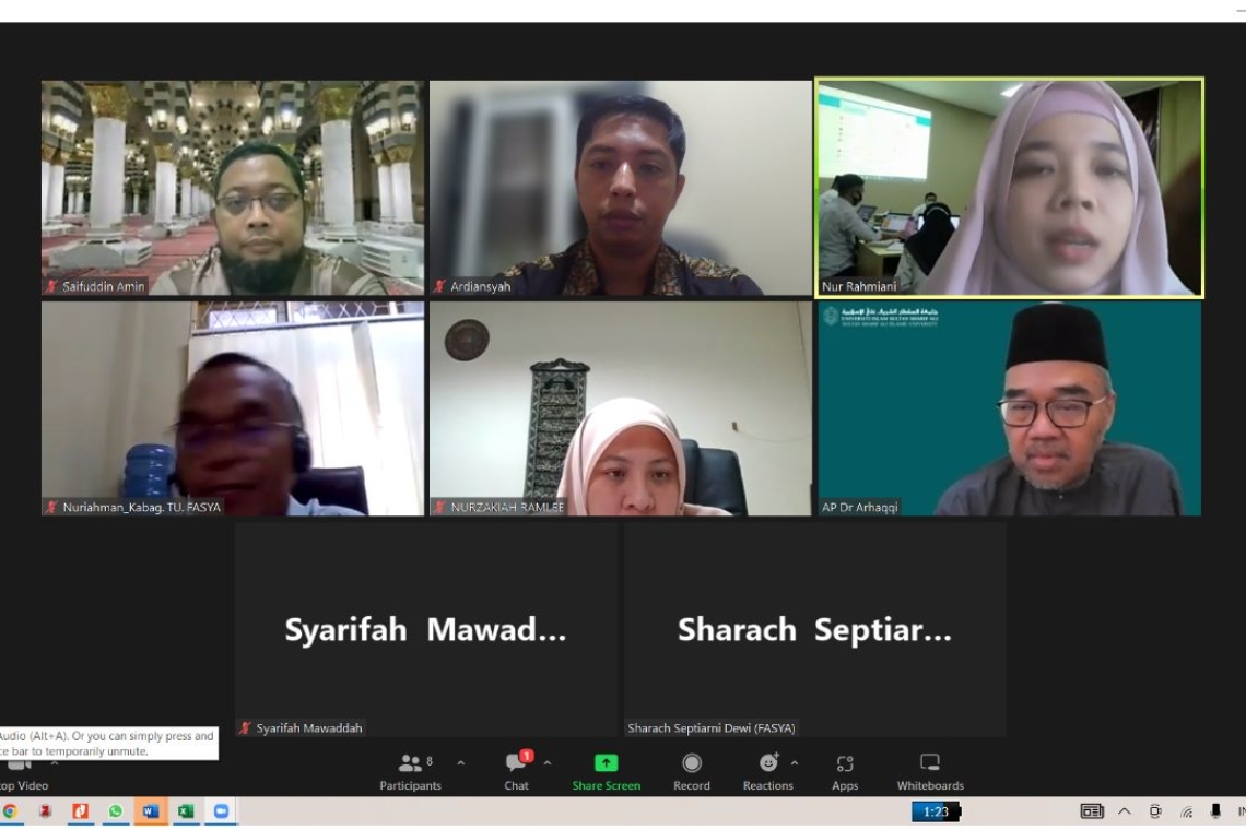 Rencanakan Webinar Internasional,  Fakultas Syariah Ajak Kerjasama Tiga Negara Indonesia-Singapura-Brunei.