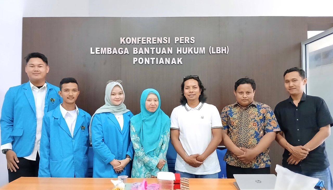 Tiga Mahasiswa Fakultas Syariah Resmi Akhiri Kegiatan Praktik Kerja Kemahiran Hukum dan Peradilan di Lembaga Bantuan Huku (LBH) Pontianak