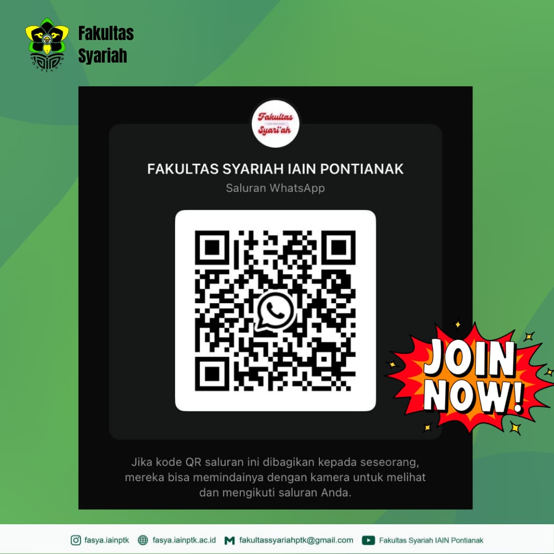 Saluran WhatshApp Fakultas Syariah Institut Agama Islam Negeri Pontianak