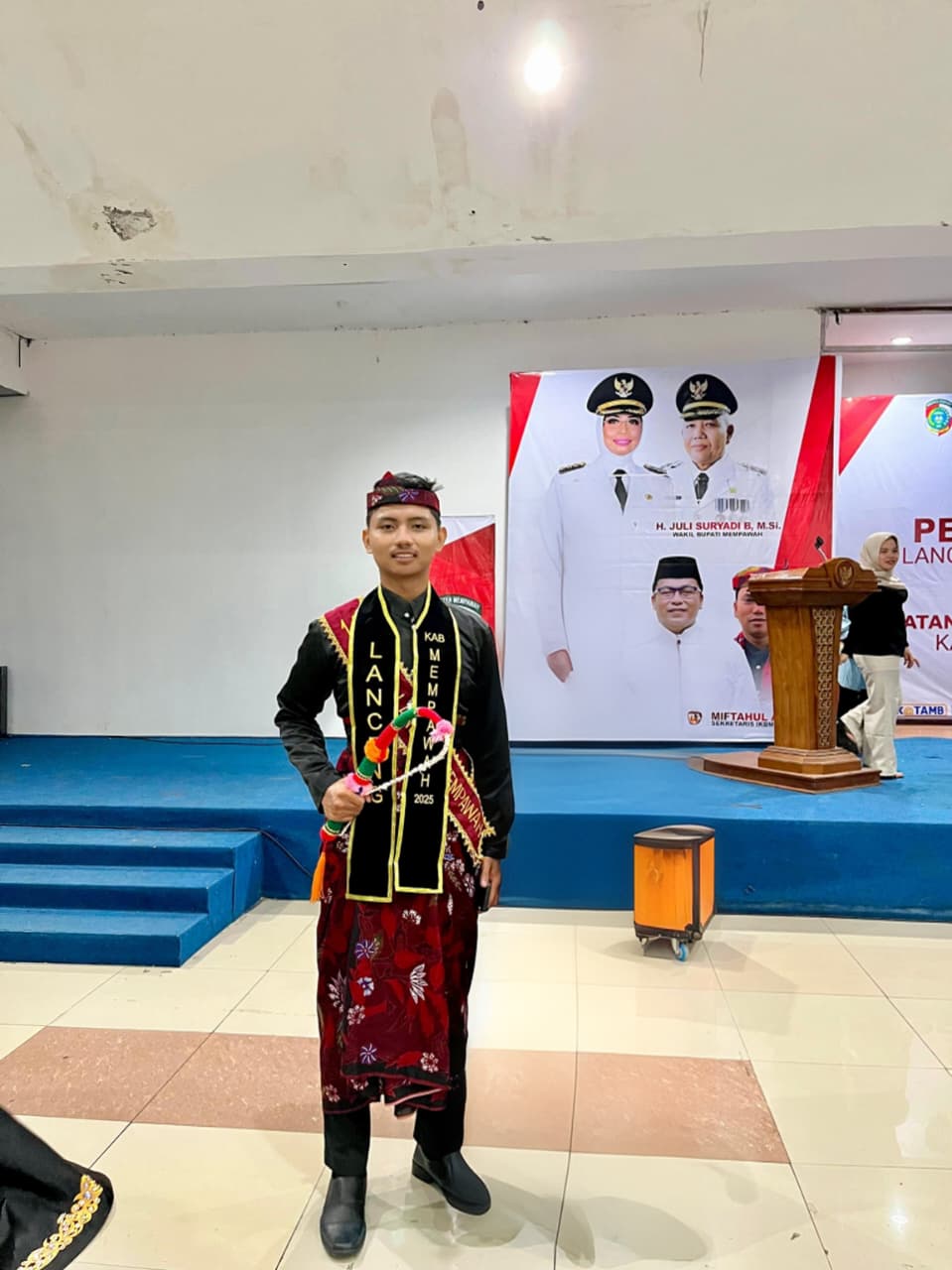 Mahasiswa Fakultas Syariah, Muhammad Figur Syahroni Terpilih Sebagai Duta Lanceng Praben 2025 Kabupaten Mempawah
