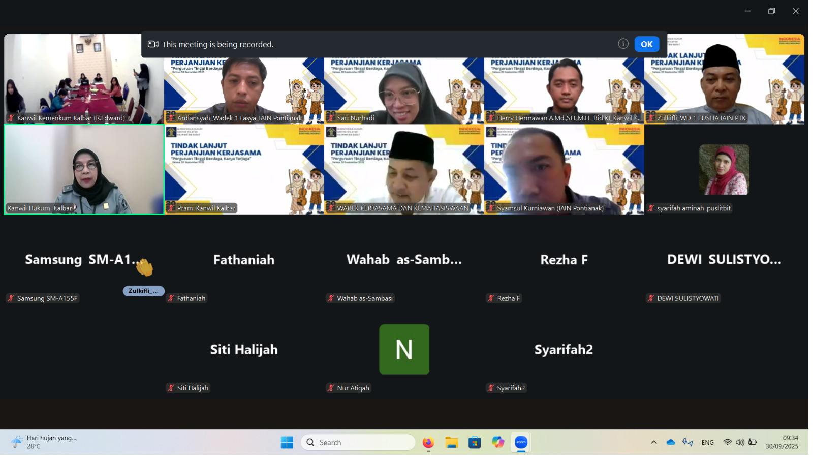 Fakultas Syariah IAIN Pontianak Tindaklanjuti Kerjasama Perlindungan Hak Kekayaan Intelektual Bersama Kantor Wilayah Kementerian Hukum Kalimantan Barat